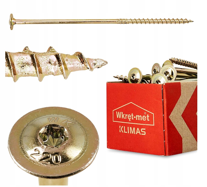 Skrutky do dreva Wkręt-Met WKCP-08180 8 x 180 mm 50 ks.